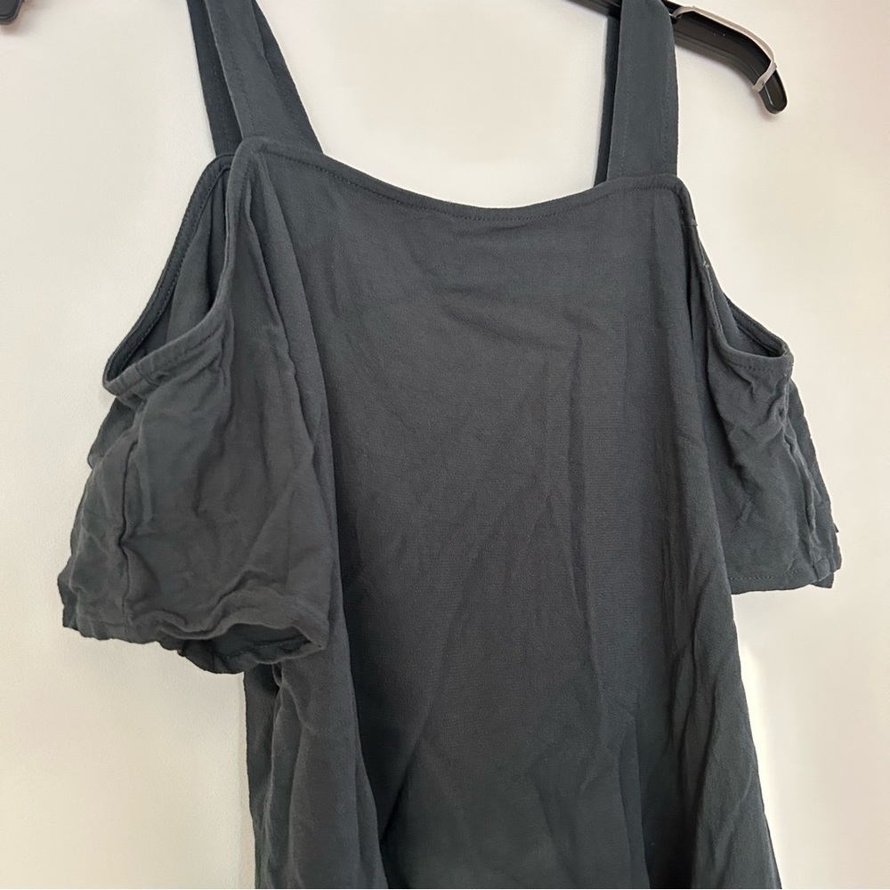Ava Sky Cold Shoulder Tank Top - Picture 3 of 9